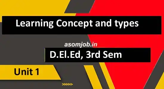 Learning Concept and types