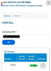 assam electricity bill check